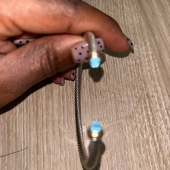 David Yurman Classic Cable Bracelet with Topaz gems - Picture 2 of 5